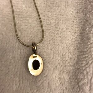 Jewelry - Genuine 925 silver & blk onyx stone pendant Jewelry - Genuine 925 silver & blk onyx stone pendant